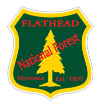 4" flathead national forest bumper sticker decal usa made