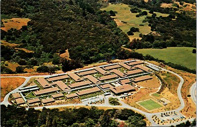 The Sequoias Portola Valley CA Retirement Aerial View California postcard H610