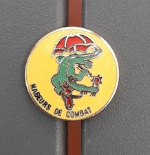 PINS Commando Marine HUBERT KHB Nageurs de Combat émail 1990s COS FS ORIGINAL