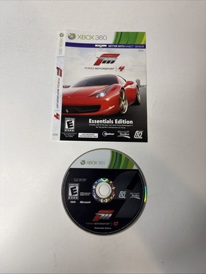 Forza Motorsport 4 Essential Edition (Microsoft Xbox 360, 2011) Disc & Artwork
