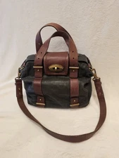 Fossil Long Live Vintage 1954 Crossbody Bag Green Leather Mason Shoulder Turnkey