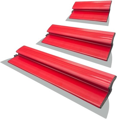 Drywall Skimming Blade 3 pc. Set 10'' 16'' 24'' 0.5mm Stainless Steel Wall Ceiling
