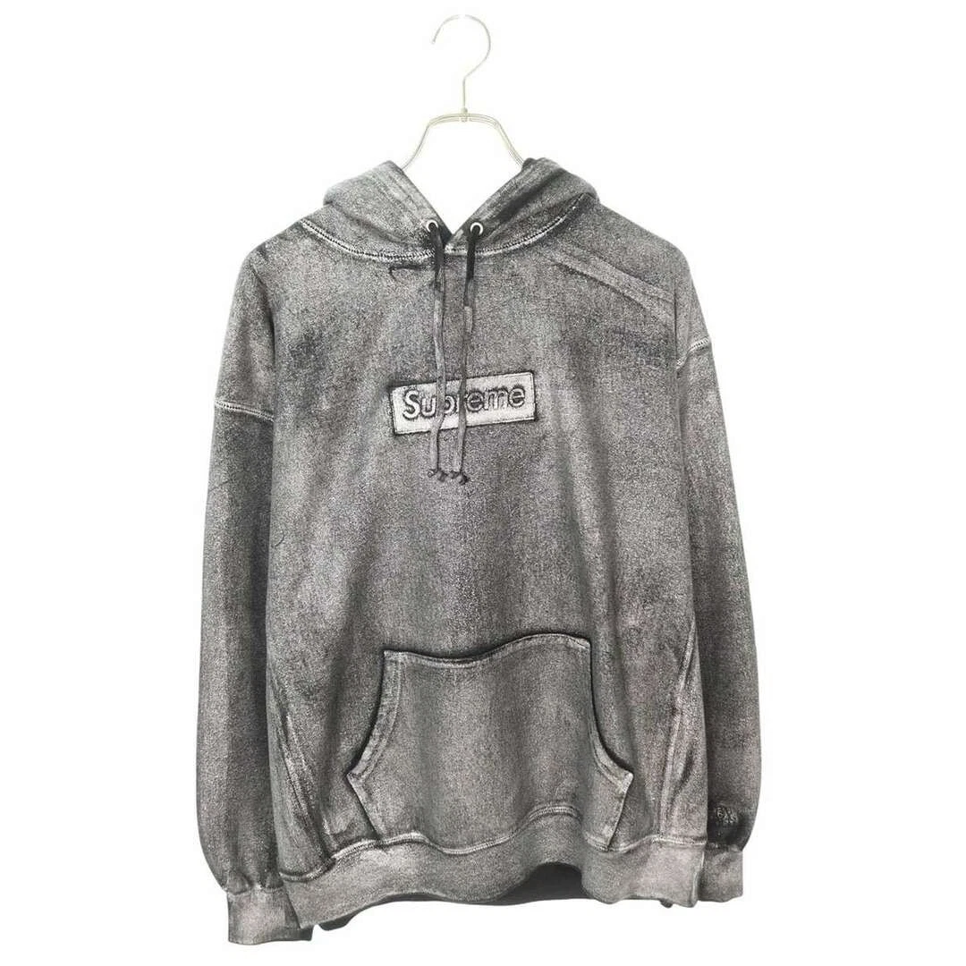 Felpa Supreme x M6 MM6 24SS Foil Box Logo con Cappuccio Stampa Vernice Pullover