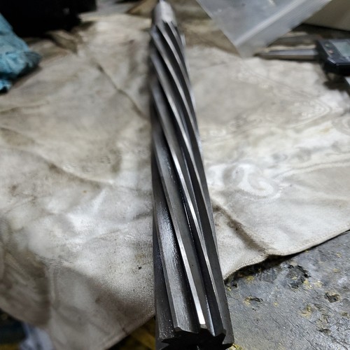 MR&T NO. 13 HSS TAPER PIN REAMER O.D. 1.055-1.25 SPIRAL 10 FLUTE #13 USA #767A