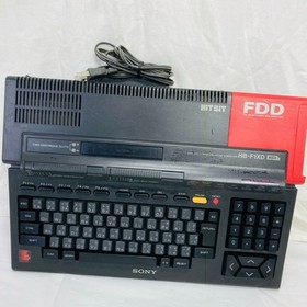 SONY HB-F1XD MSX2 Home Computer Console FDD Manual Retro Untested Junk Japan