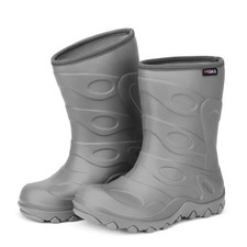 HISEA Kids Rain Boots for Boys Girls, Waterproof 11 Little Kid, Grey