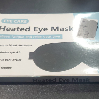 Heated Eye Mask Single Sleep Mask, white Eye Care Sleep Mask