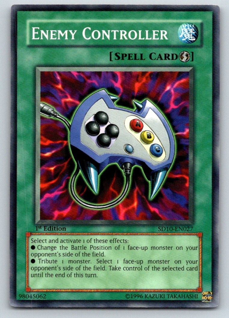 Enemy Controller SD10-EN027 Structure Deck: Machine Re-Volt Yu-Gi-Oh 1st Ed LP