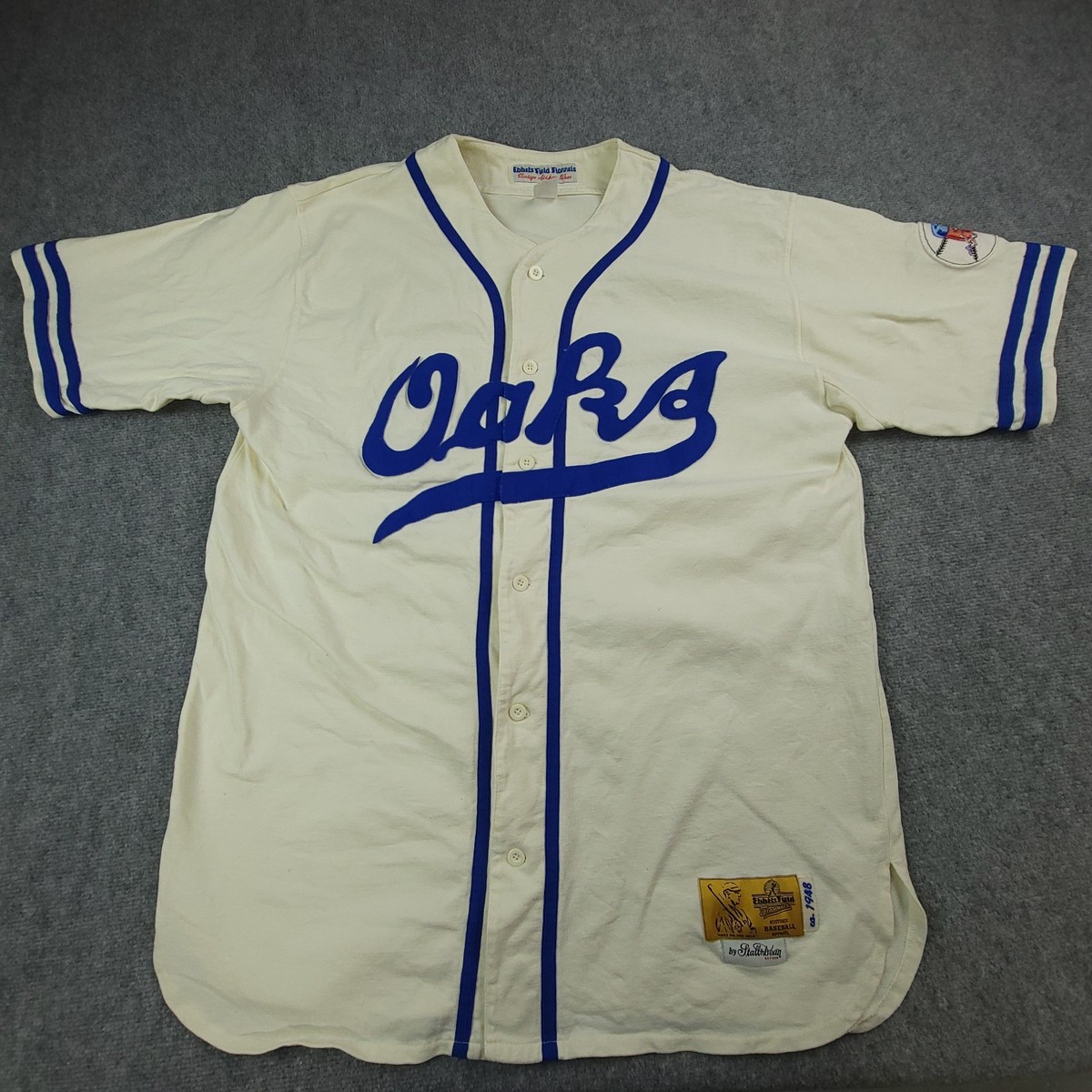 Oakland Oaks Baseball jersey mens 3XL Ebbets Field Flannels 1948