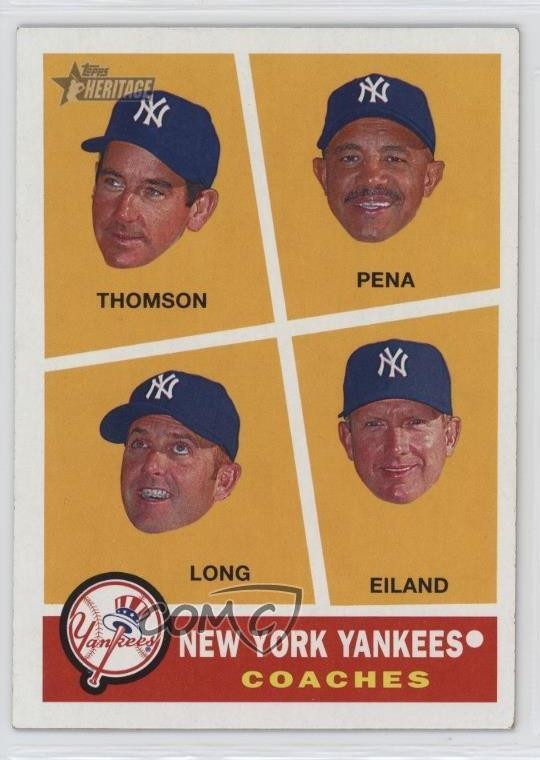 2009 Heritage SP Rob Thomson Tony Pena Kevin Long Dave Eiland #465 Rookie RC 7v7