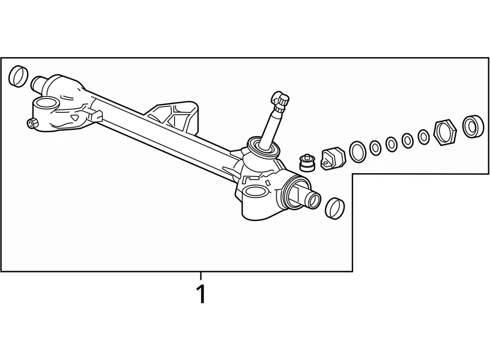(LOCAL PICKUP ONLY) Steering Gear/Rack Fits 17-24 RIDGELINE 2050894 - Image 4 of 4