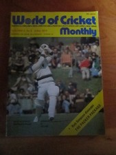 MAGAZINE / BOOK WORLD OF CRICKET MONTHLY JUNE 1977   GREAT * MUST SEE *