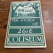 The Story Of 2618 COLISEUM STREET Booklet NEW ORLEANS Edith Long 1967 NO 34/300