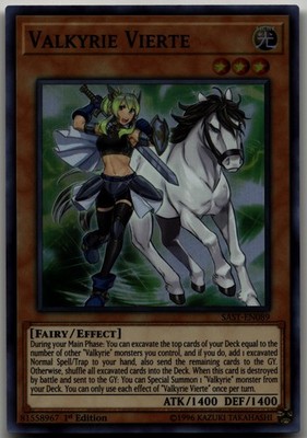 Valkyrie Vierte Super Rare Savage Strike SAST-EN089 LP