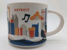Starbucks You Are Here YAH Detroit USA Tasse Kaffee 414ml Mug Neu