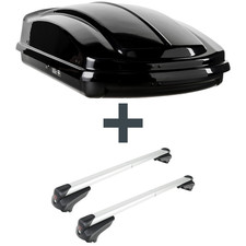 Dachbox LEVUP Space 330 + Dachträger G3 für Audi A3 Sportback (5-Türer) 8P NEU