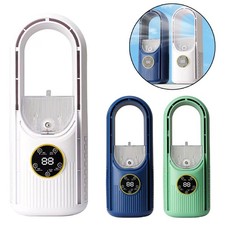 Portable Air 6 Speed Silent  Air Conditioner Cooler Leafless Electric Fan 2026