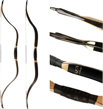 AF Tatar Recurve Bow, 54" Traditional Laminated Horse Bow for Mounted  Archery