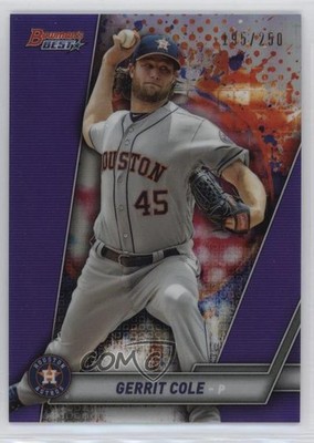 2019 Bowman's Best Purple Refractor /250 Gerrit Cole #16 0q3