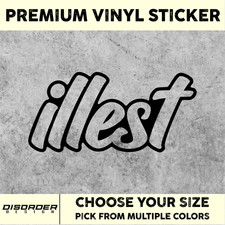 Illest Script Jdm Vinyl Sticker Car Truck Window Laptop Folder Pick Color Size