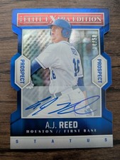 AJ REED 2014 Panini Elite Extra Edition /50 DIE CUT AUTO Card PWE