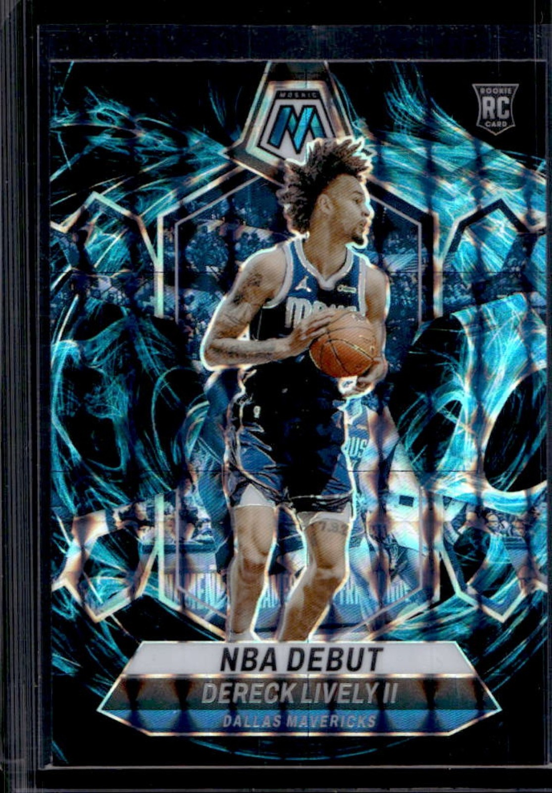 2023-24 Panini Mosaic Dereck Lively II SSP RC Genesis NBA Debut #265 Mavericks