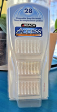 REACH Access Daily Flosser Pack of 28 Disposable Snap-On Heads New Sealed
