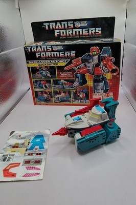 G1 Transformers Sixchanger Autobot Quickswitch verpackt mit Handbuch und Aufklebern
