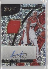 2021-22 Panini Select Rookie Jersey Disco Prizm Isaiah Todd #RJ-ITD Auto 3hd