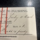Vintage July 11 1914 Night Service To Flushing Railway Ticket — photo 2