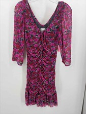 Pre-Owned Ganni Pink Size 36 Short Long Sleeve Dress