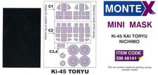 Montex 1/48 KAWASAKI Ki-45 KAI TORYU "NICK" CANOPY  WHEELS PAINT MASK Nichimo