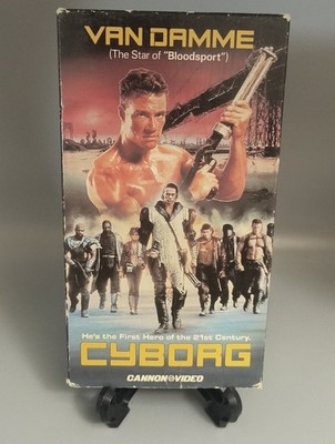 Cyborg (VHS, 1989, Cannon Video) Jean-Claude Van Damme Vtg Cult Sci-fi Tape