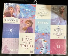 Girls 12 Days of Socks Advent Calendar Disney Anna Elsa Olaf FROZEN II
