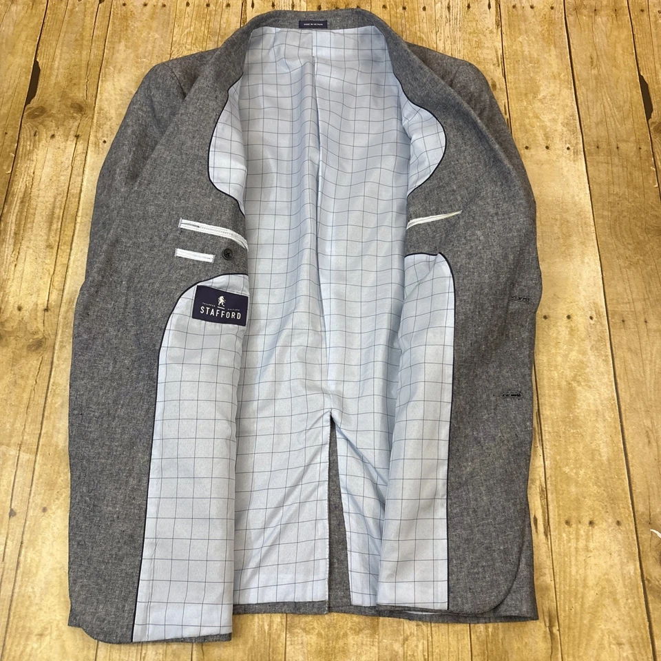 Blazer Stafford Blazer Stafford Lino Mezcla Algodón 46L Foto 4 de 4