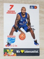 SERGIO KERUSCH Mitteldeutscher BC SYNTAINICS Basketball Signiert Autogrammkarte