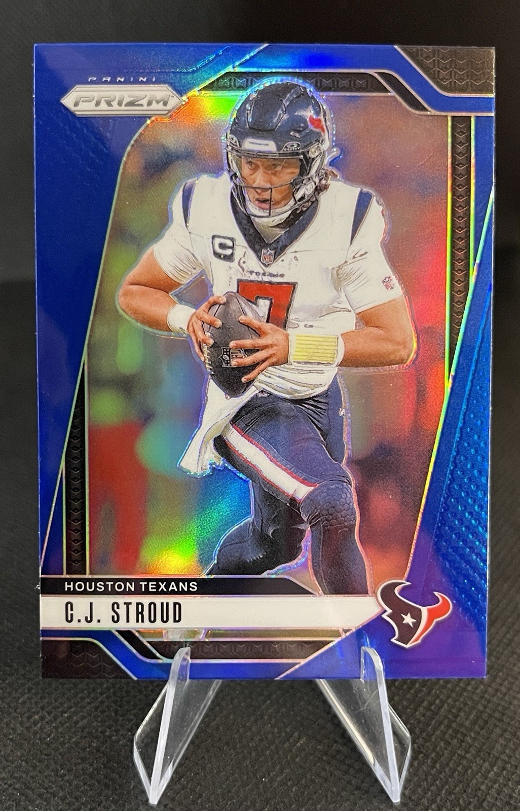 2024 Panini Prizm C.J. Stroud Blue Prizm #111 Retail SSP Houston Texans