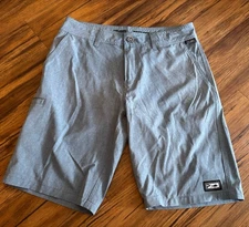 Pelagic High Performance Deep Sea Hybrid Fishing Shorts Mens Size 32 Light Blue