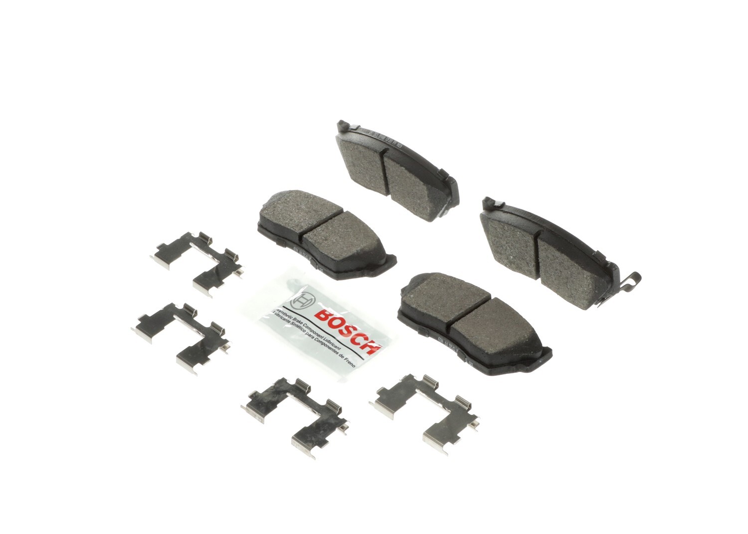 Bosch Ceramic Brake Pads with Hardware Front For 1991-1993 Nissan NX 1.6L L4