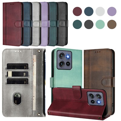 For Motorola Moto G Play/Power/Stylus 5G 2026/2025 PU Leather Flip Wallet Case