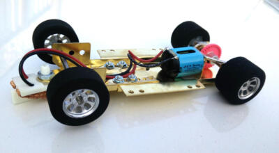 NEW H&R Racing HRCH07 Adjustable Chassis with 26,000 RMP Motor 1:24 Slot Car