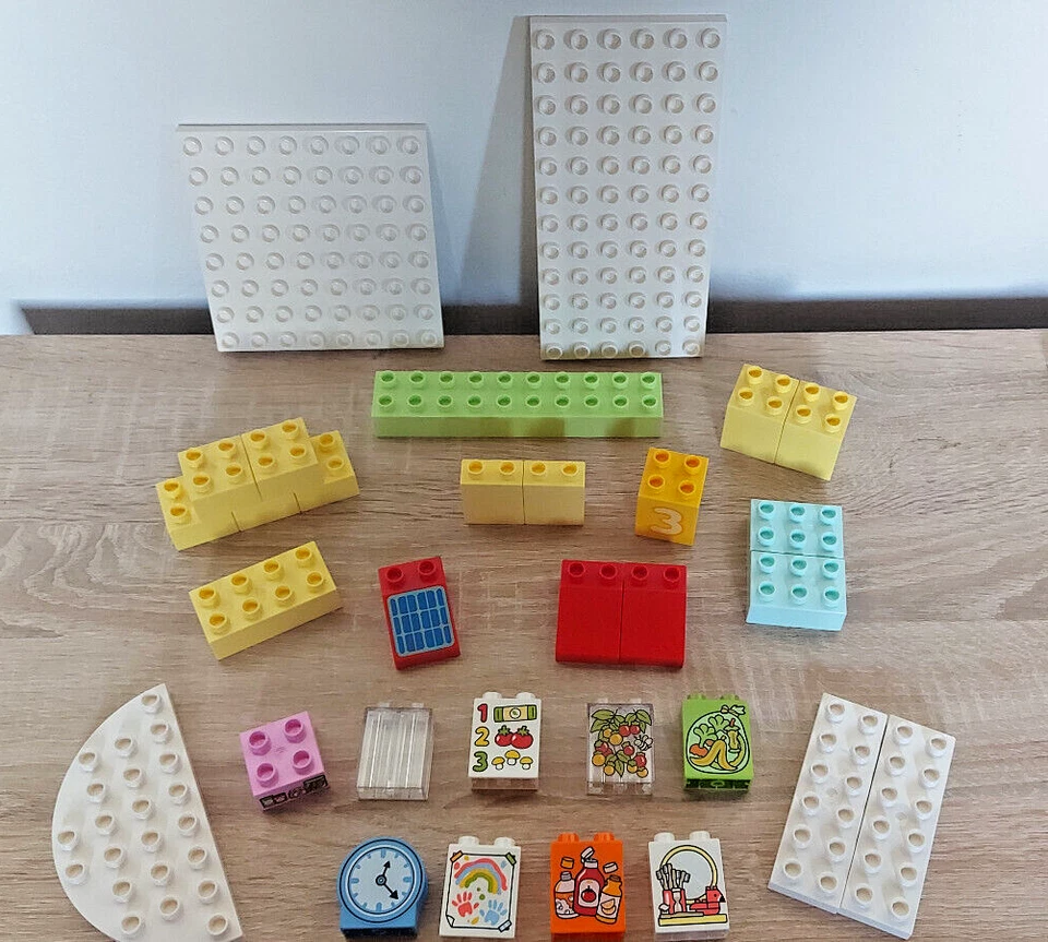 LEGO DUPLO BAUSTEINE PLATTEN MOTIVSTEINE STEINE AUS 10994 FAMILIENHAUS NEU