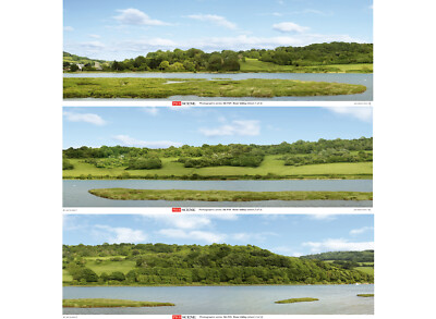 Peco SK-P01 River Valley Scenic Photographic Backscene