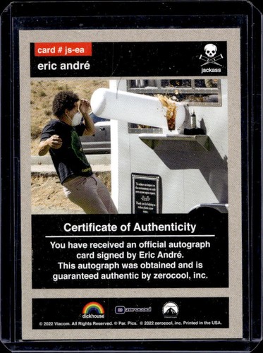 2022 Zerocool Jackass Eric Andre Blue Autograph Auto #12/50 - Picture 2 of 2