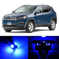 8 X Blue Led Interior Light Package For 2007 - 2017 Jeep Patriot Compass Tool