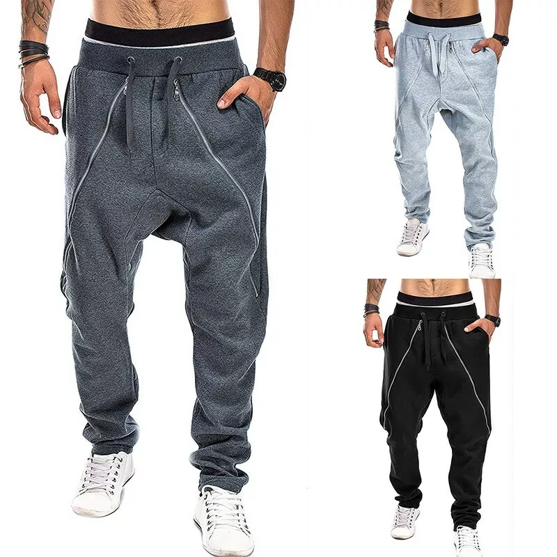 Sweatpants drop crotch sale