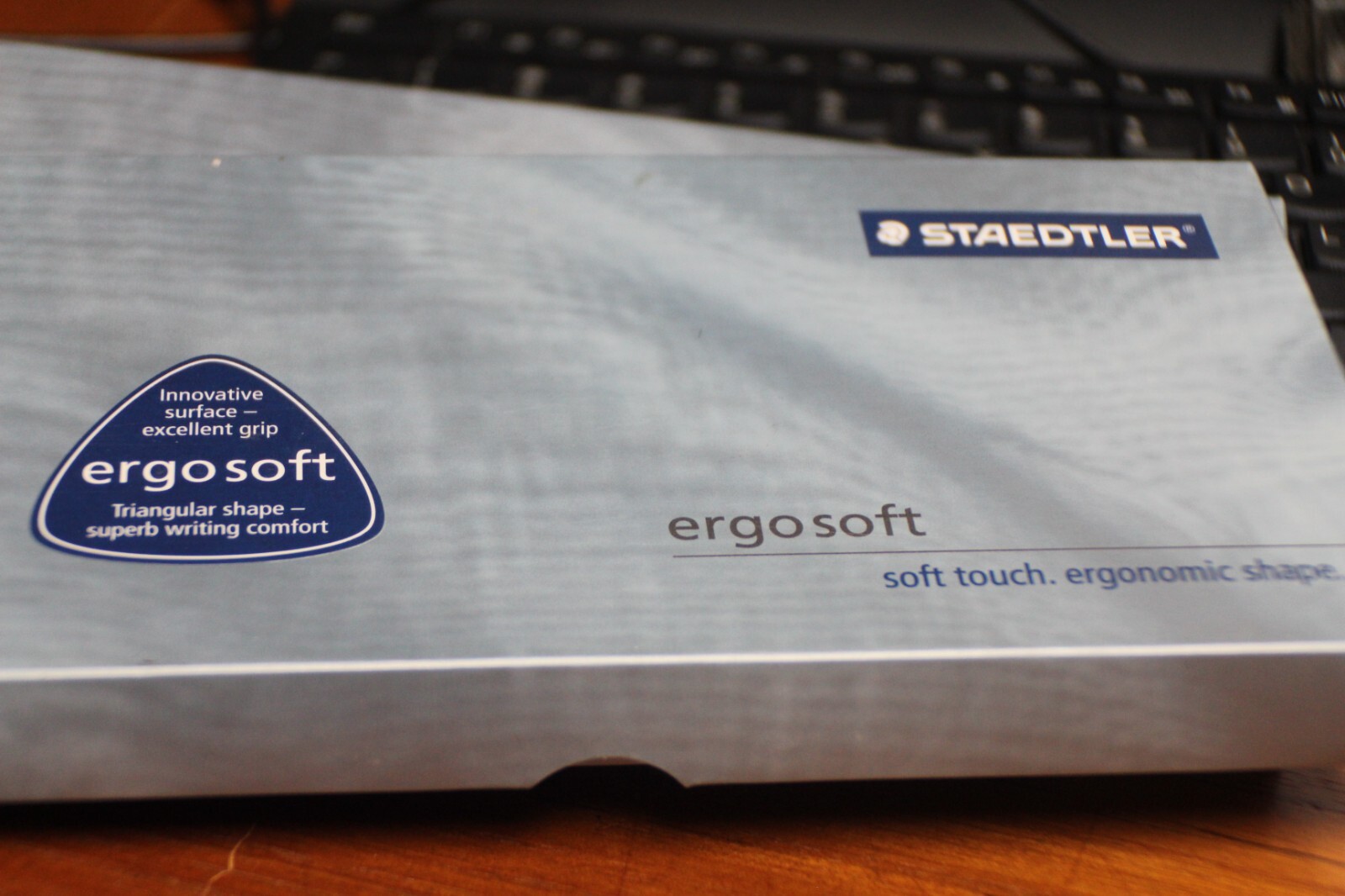Two STAEDTLER ERGOSOFT triangular shaped set OF 4  Pencils Made in Germany