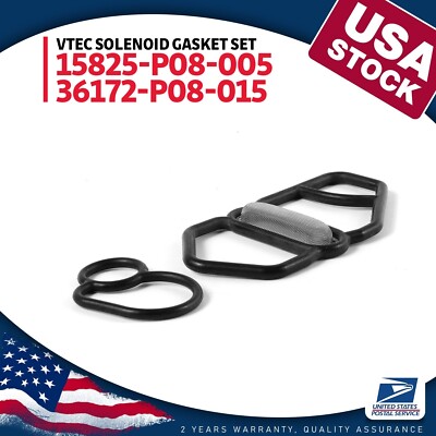 DOHC VTEC SPOOL VALVE SOLENOID GASKET UPPER & LOWER D16Z6 B18C1 B16A2 B18C5