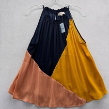 NWT LOFT Color Block Tank Top Sleeveless Casual Blouse Petite Size M