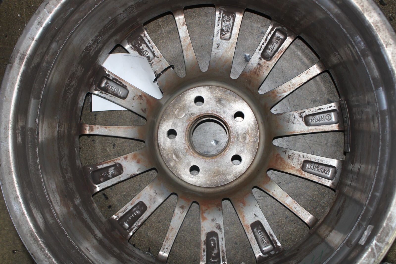 Maserati Ghibli, Quattroporte, Front Wheel, Curb Rash, Used, P/N 980157008